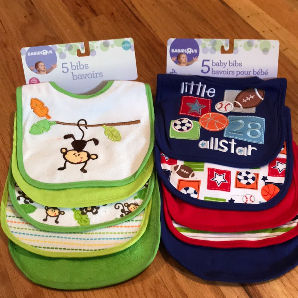 Baby Velcro back bibs